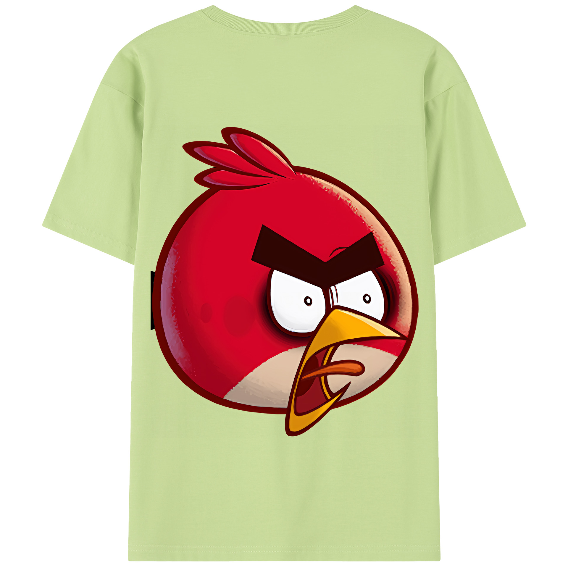 （画像用） Angry Birds アングリーバード 綿100％半袖Tシャツ（背面プリント）